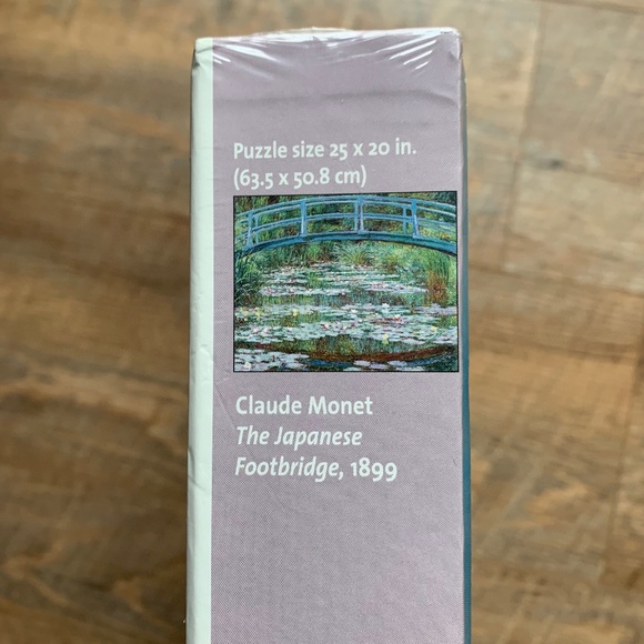 Pomegranate ArtPiece Puzzle 1000 Piece Claude Monet Japanese Footbridge NEW - Picture 4 of 4